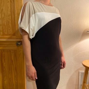 Dress Barn A-symmetrical Print Dress - 4